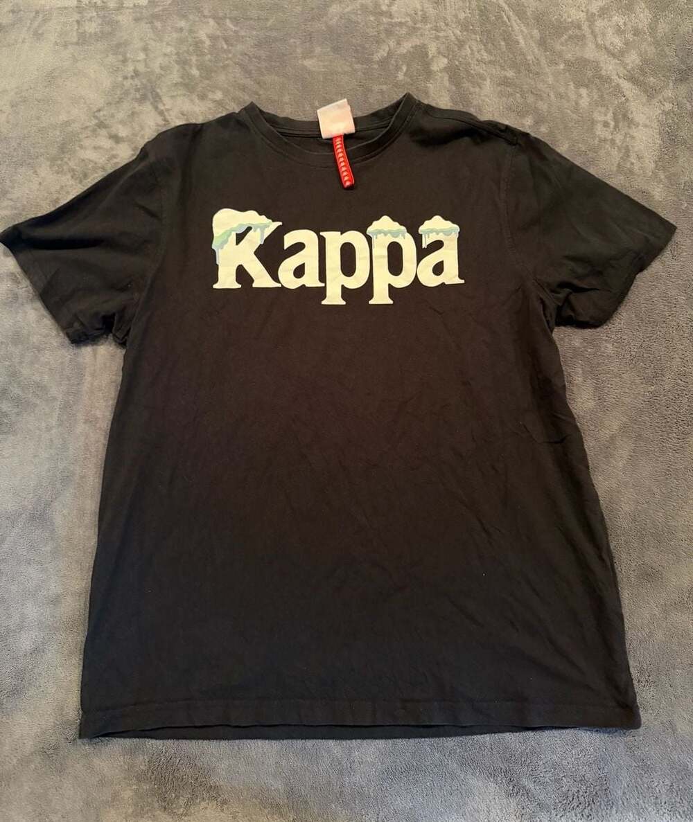 Kappa Black Graphic T-Shirt Size Large